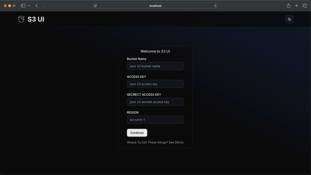 S3 UI